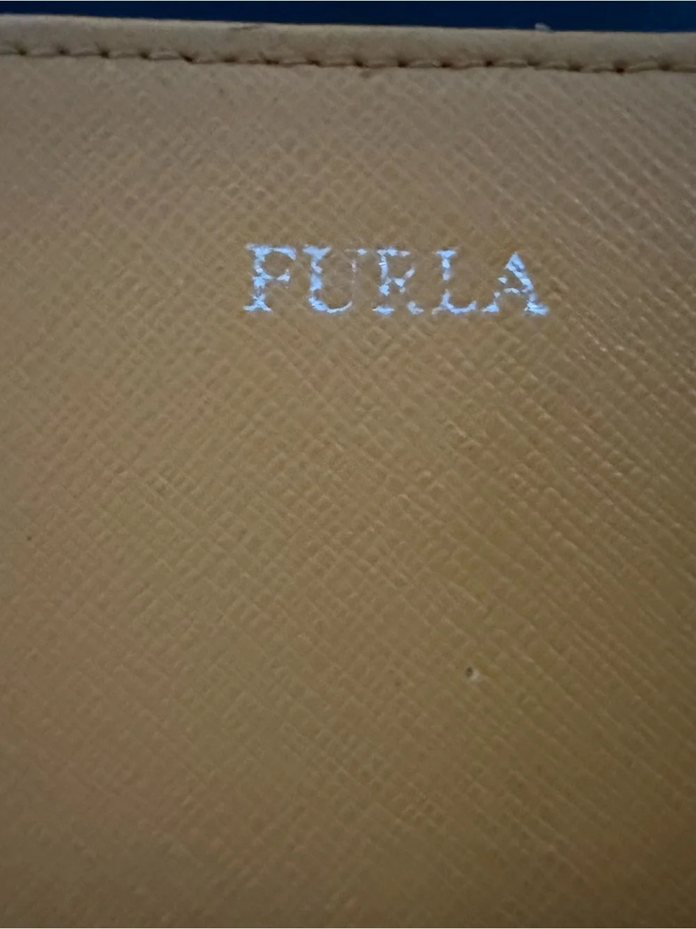 Furla Mustard Yellow Leather long Zip Wallet